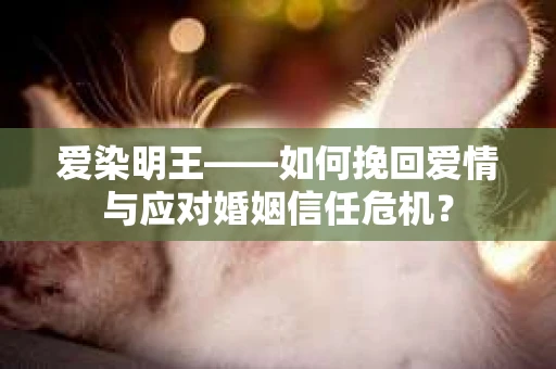 爱染明王——如何挽回爱情与应对婚姻信任危机？