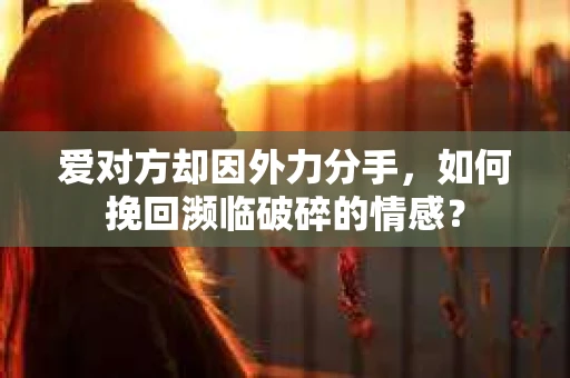 爱对方却因外力分手，如何挽回濒临破碎的情感？