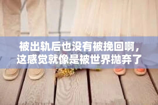 被出轨后也没有被挽回啊，这感觉就像是被世界抛弃了一样。我曾经也经历过这样的事情，那种心如刀割的痛，至今仍记忆犹新。今天，我想和大家聊聊这个话题，希望能给那些正在经历或者曾经经历过类似痛苦的人一些安慰和帮助。