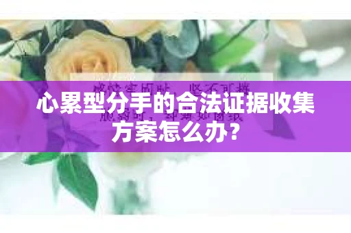 心累型分手的合法证据收集方案怎么办？