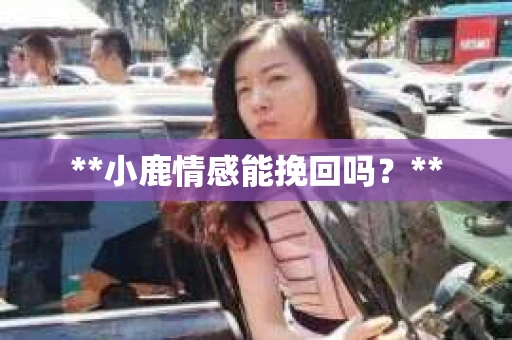 **小鹿情感能挽回吗？**