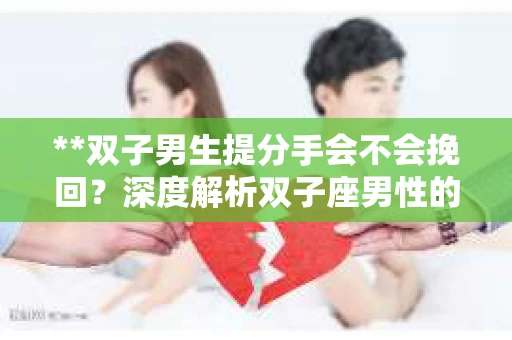**双子男生提分手会不会挽回？深度解析双子座男性的情感决策**