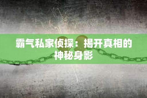 霸气私家侦探：揭开真相的神秘身影