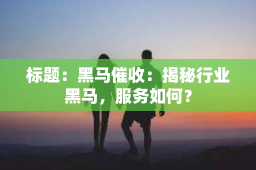 标题：黑马催收：揭秘行业黑马，服务如何？