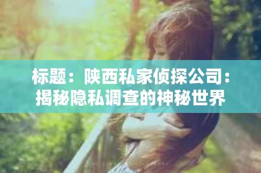 标题：陕西私家侦探公司：揭秘隐私调查的神秘世界