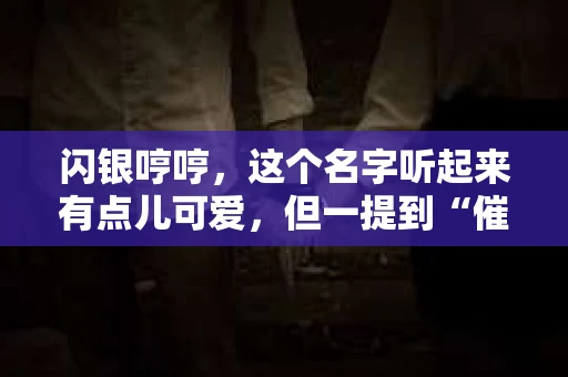 闪银哼哼，这个名字听起来有点儿可爱，但一提到“催收”，气氛就变得严肃起来。今天，我们就来聊聊这个话题，揭开“闪银哼哼催收”的神秘面纱。