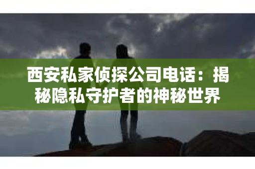 西安私家侦探公司电话：揭秘隐私守护者的神秘世界