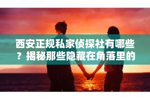 西安正规私家侦探社有哪些？揭秘那些隐藏在角落里的神秘力量