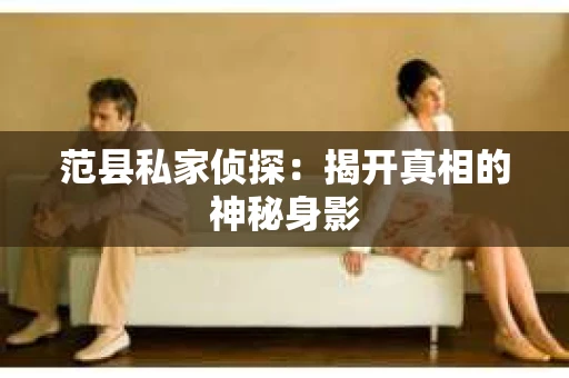 范县私家侦探：揭开真相的神秘身影
