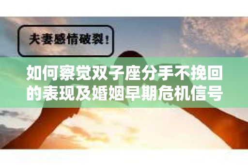 如何察觉双子座分手不挽回的表现及婚姻早期危机信号？