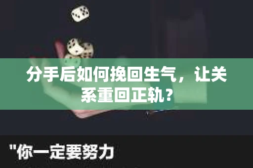 分手后如何挽回生气，让关系重回正轨？