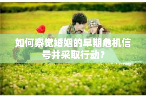 如何察觉婚姻的早期危机信号并采取行动？