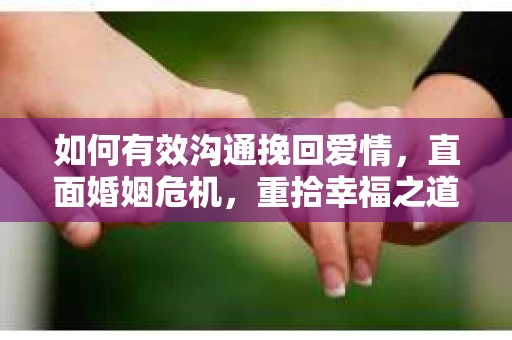 如何有效沟通挽回爱情，直面婚姻危机，重拾幸福之道