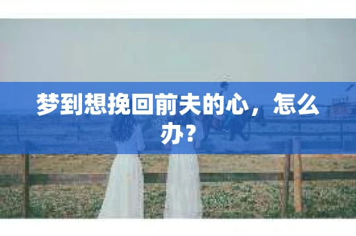 梦到想挽回前夫的心，怎么办？