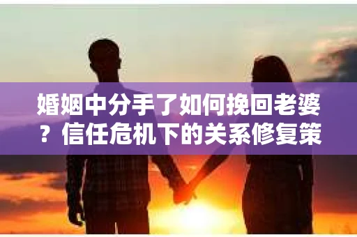 婚姻中分手了如何挽回老婆？信任危机下的关系修复策略